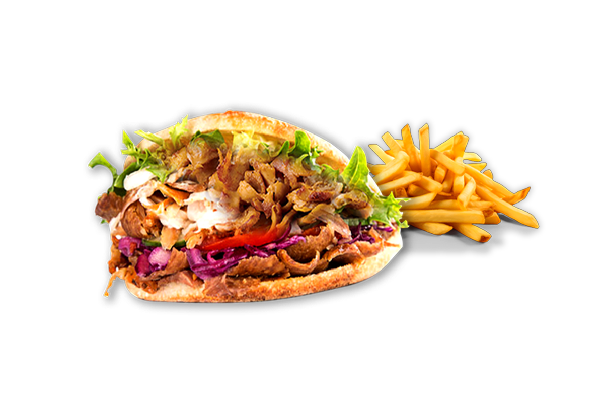 Kebab avec frites